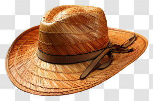 Hat - Woven Straw Hat Transparent PNG