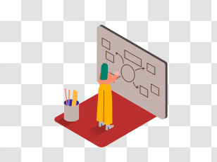 Mind Map - Person Creating Mind Map On Board Transparent PNG