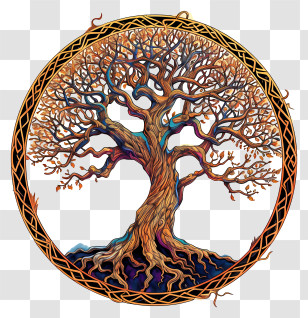 Tree Of Life - Decorative Tree Of Life Illustration Transparent PNG