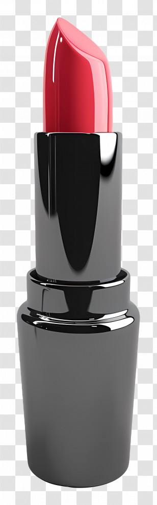 Lipstick - Realistic Red Lipstick On Display Transparent PNG