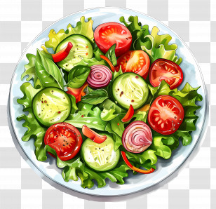 Vegetable Salad - Fresh And Healthy Vegetable Salad Transparent PNG