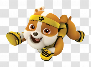 Paw Patrol - Cartoon Dog In Sports Gear Transparent PNG
