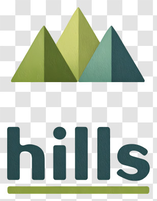 Hills Logo - Hills Green Triangle Logo Transparent PNG