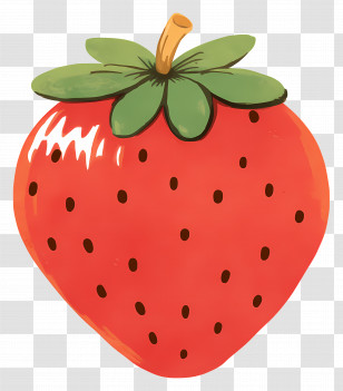 Strawberry - Cartoon Strawberry Illustration Transparent PNG