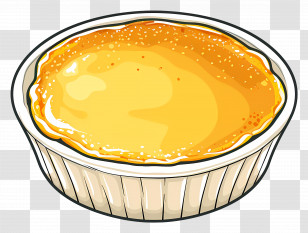 Creme Brulee - Custard Dessert Illustration Transparent PNG