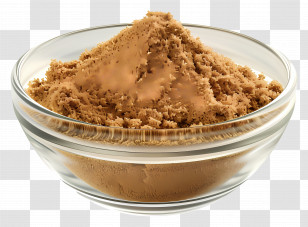Coriander Powder - Brown Powder In Glass Bowl Transparent PNG
