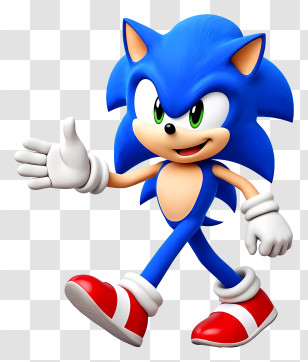 Sonic The Hedgehog - Blue Hedgehog Character Transparent PNG