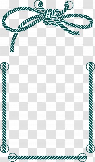 Rope Nylon Paper Braid Halter - Area - Decorative Border Transparent PNG