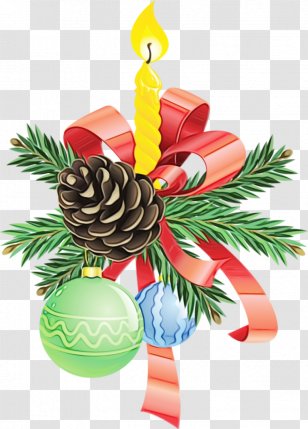 Christmas Tree Watercolor - Pine - Palm Ornament Transparent PNG