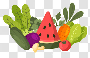 Fruits And Vegetables - Assorted Fresh Vegetables Transparent PNG