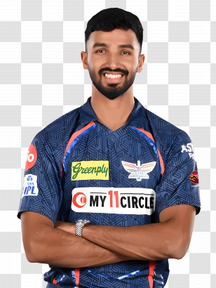 Lucknow Super Giants - Athletic Man In Sports Jersey Transparent PNG