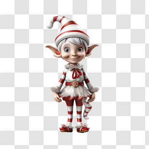Christmas Elf - Charming Christmas Elf Character Transparent PNG