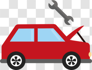 Transport Car Repair Mechanic Under The Hood Wrench Transparent PNG