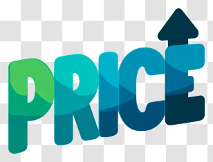 Price Logo - Flat Price Growth Logo Transparent PNG