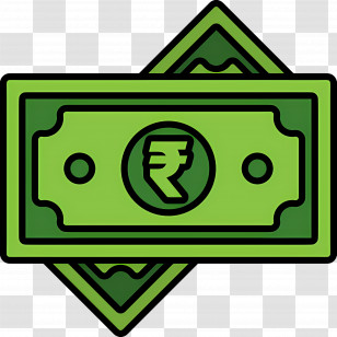 Indian Rupees - Indian Rupee Green Money Notes Transparent PNG