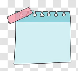 Keywords Blank Paper - Blank Note Paper With Tape Transparent PNG
