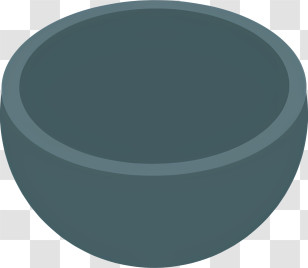 Icon - Gray Empty Bowl For Kitchen Use Transparent PNG