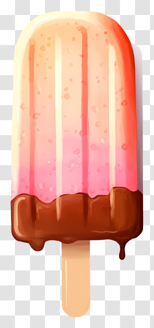 Ice Cream Cone - Popsicle With Chocolate Coating Transparent PNG