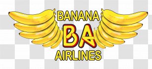 Banana Logo Junk Food Brand Font Transparent PNG