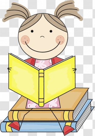 Child Reading Book - Finger - Happy Transparent PNG