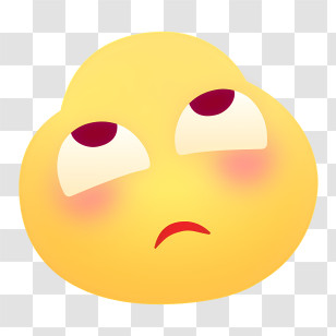 Icon - Thinking Emoji With Doubtful Expression Transparent PNG