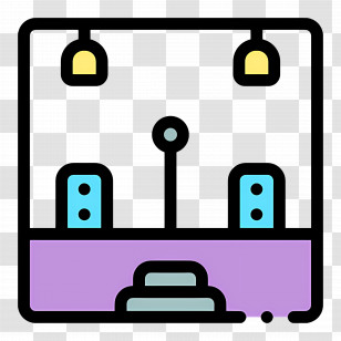 Stage Show - Lecture Hall With Microphone And Lights Transparent PNG