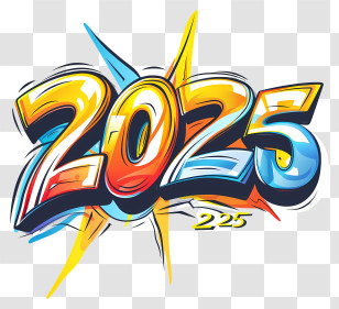 Neon - 2025 Graffiti Art Illustration Transparent PNG