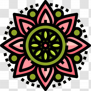Mandala - Vivid Decorative Mandala Art Transparent PNG