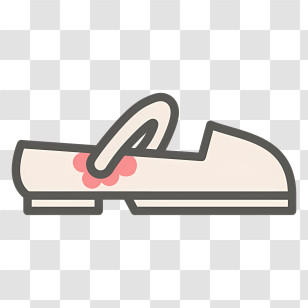 Women Shoes - White Shoe With Pink Flower Transparent PNG