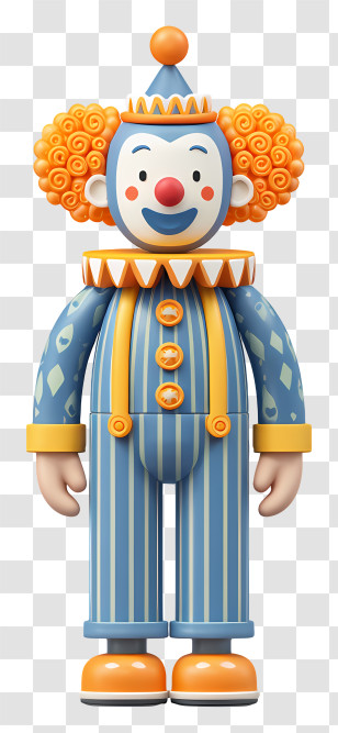 Clown Doll - Colorful Circus Clown Transparent PNG