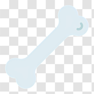 Bone Icon - Light Blue Bone For Pets Transparent PNG