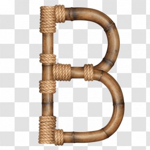 Alphabet Letter Tropical Woody Bamboos Typeface Font - Metal - Brown Fonts Transparent PNG