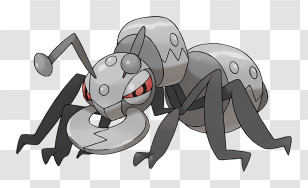 Durant - Cartoon Ant With Red Eyes Transparent PNG
