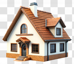 Residential House - Charming Cottage House Transparent PNG