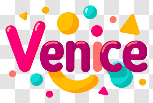 Venice - Venice Fun Logo Transparent PNG