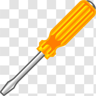 Icon - Yellow Screwdriver For Repair And Maintenance Transparent PNG