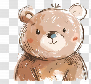 Cute Bear - Cute Cartoon Bear Transparent PNG