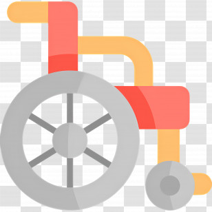 Wheelchair - Flat Design Wheelchair Illustration Transparent PNG