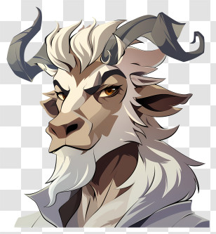 Game Figure - Fantasy Anthropomorphic Goat Character Transparent PNG