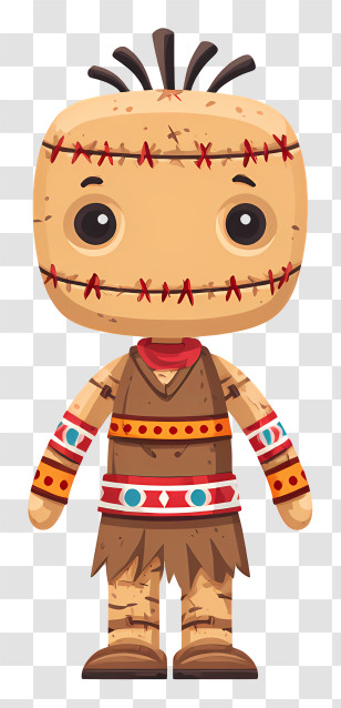 Halloween Voodoo Doll - Stitched Doll Cartoon Character Transparent PNG