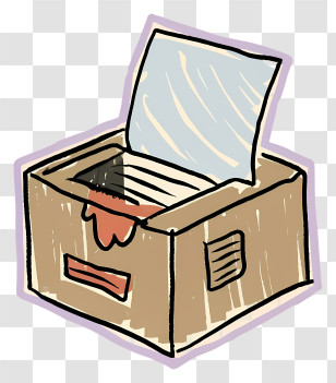 Cardboard Box - Open Cardboard Box Transparent PNG