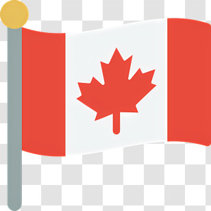 Canada Flag - Canada Flag With Maple Leaf Icon Transparent PNG