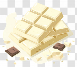 White Chocolate - White Chocolate Bars With Brown Chocolate Accents Transparent PNG