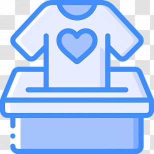 Clothes Box - Laundry With Heart Symbol Transparent PNG