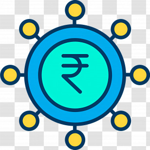 Indian Rupees - Rupee Symbol With Network Transparent PNG