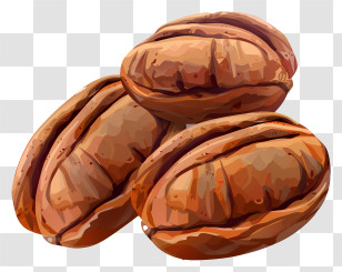 Pecans - Brown Pecans In Shell Transparent PNG