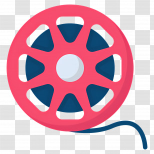 Film Reel - Colorful Film Reel Transparent PNG