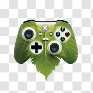 Xbox Controller - Game Controller With Leaf Design Transparent PNG