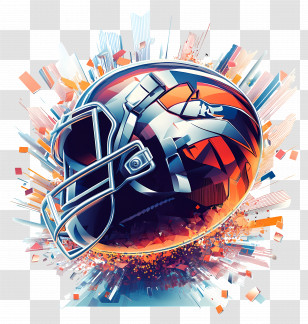 Super Bowl - Explosive Football Helmet Transparent PNG