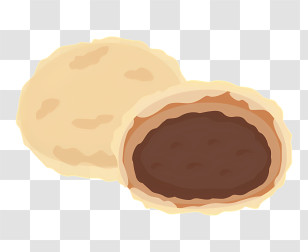 Food - Chocolate Filled Pastry Illustration Transparent PNG